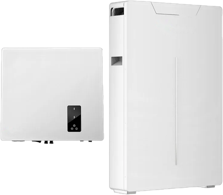 A hybrid inverter with a single wall-mounted battery